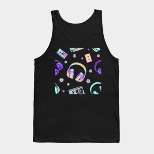 Headphones Pattern Tank Top